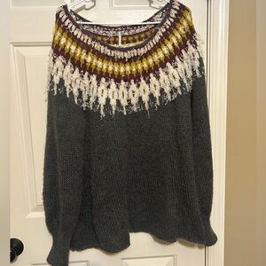 Free People sweater womens size large Alpaca blend